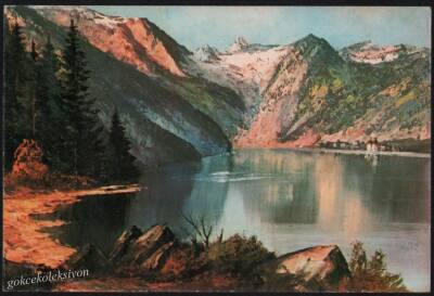 Göl Manzaralı Kartpostal KRT2841 - 1