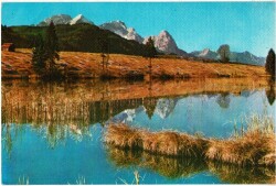 Göl ve Dağ Manzarası Kartpostal KRT11569 - Gökçekoleksiyon