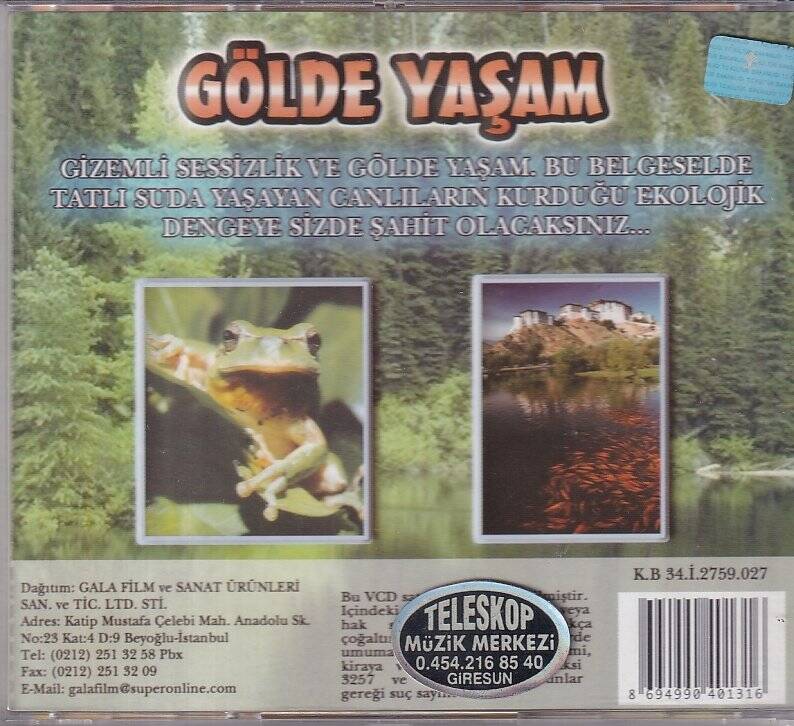 Gölde Yaşam (Belgesel) VCD Film VCD9723 - 2