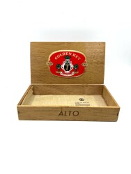 Golden Key Ahşap Puro Boş Kutusu AOB3645 - Gökçekoleksiyon