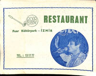 Golf Restaurant Fuar Kültürpark İzmir Fotoğraf Kabı - Arka Kapak Stüdyo Barış Reklamlı EFM(N)10847 - 1