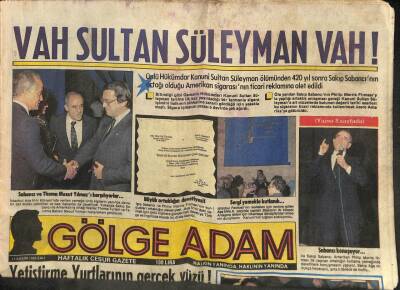 Gölge Adam Gazetesi 11 Kasım 1986 - Kemal Sunalı Tahtından İndiren Çocuk * KÜÇÜK EMRAH GZ114245 - 1
