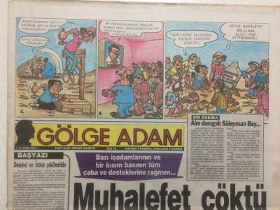 Gölge Adam Gazetesi 111 Ekim 1988 - Turgut Özalın Oylarında Semra Hanımın Katkısı GZ51004 - 1