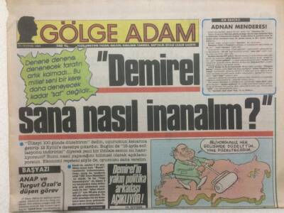 Gölge Adam Gazetesi 12-18 Eylül 1989 - Sigara Yasağına Sağlık Bakanı Karşı Çıktı GZ51043 - 1