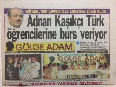 Gölge Adam Gazetesi 12-19 Temmuz 1988 - Cumhurbaşkanı Evrenin Amerika Ziyareti GZ51031 - 1