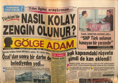 Gölge Adam Gazetesi 12 Nisan 1988 - Nasıl Kolay Zengin Olunur? GZ58396 - 1