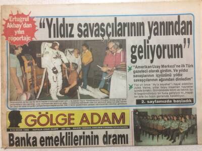 Gölge Adam Gazetesi 12 Ocak 1988 - Hasan Celal Güzel Temkinli GZ51089 - 1