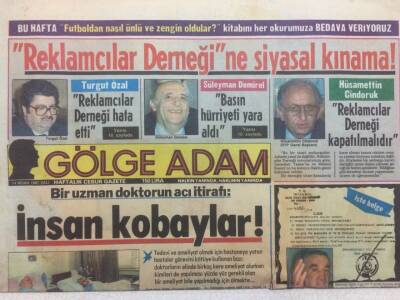 Gölge Adam Gazetesi 14 Nisan 1987 - İnsan Kobaylar GZ51067 - 1