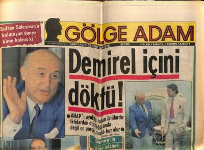 Gölge Adam Gazetesi 15 Temmuz 1986 - Sevtap Parman İbrahim Tatlısesi Sarhoş Etti GZ58382 - 1