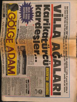 Gölge Adam Gazetesi 1622 Ocak 1990 - Nejat Uygur,Türkiyeyi Seviyorsanız Koltuk Kavgasını Bırakın GZ58407 - 1