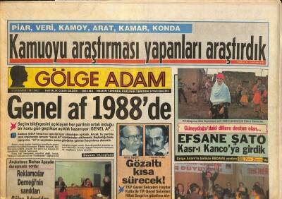 Gölge Adam Gazetesi 17-24 Kasım 1987 - İskenderunda Kadınların Düşük Yapmasına Neden Olan Gübre Fabrikası... GZ114186 - 1