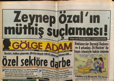 Gölge Adam Gazetesi 19 Mayıs 1987 - Özel Sektöre Darbe GZ58478 - 1