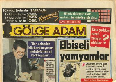 Gölge Adam Gazetesi 2 Haziran 1986 - Devlet TRTnin Reklam Gelirlerine El Koydu GZ114269 - 1