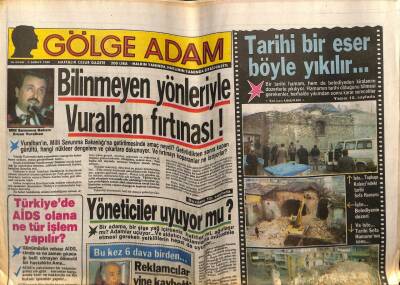 Gölge Adam Gazetesi 2 Şubat 1988 - Yunanistan Bizim Pazara Göz Dikti GZ58401 - 1