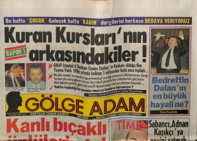 Gölge Adam Gazetesi 20 Ocak 1987 - Yeşilçamın Kan Davalıları GZ58462 - 1