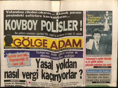 Gölge Adam Gazetesi 2026 Aralık 1988 - Yasal Yoldan Nasıl Vergi Kaçırıyorlar GZ58413 - 1