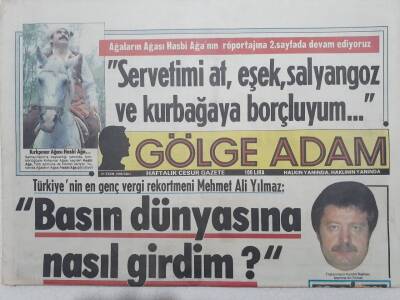 Gölge Adam Gazetesi - 21 Ekim 1986 - Boşandıktan Sonra Hülya Avşar, Nilüferin Orta Yaşlı Aşkı GZ112652 - 1
