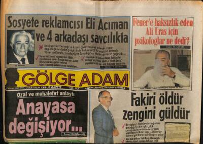 Gölge Adam Gazetesi 21 Nisan 1987 - Türkan Sultan Rejisörünü Bir Hayli Terletti GZ58481 - 1