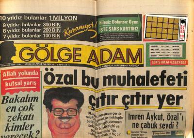 Gölge Adam Gazetesi 23 Mayıs 1986 - Ahu Tuğbadan Genç Kızlara Nasihat GZ58383 - 1