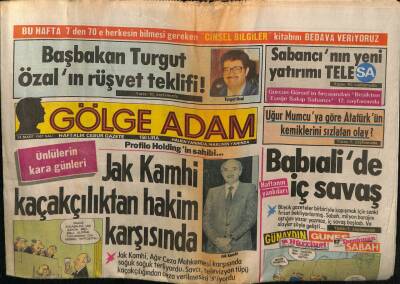 Gölge Adam Gazetesi 24 Mart 1987 - Müjde Ar Asiyeyi Ne Yaptıysa Kurtaramadı, Hülya Avşar En Pahalı Gündelikçi GZ58458 - 1