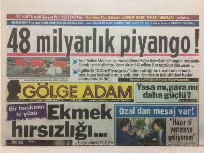 Gölge Adam Gazetesi 24 Şubat 1987 - Emel Sayın İki Aylık Hamile GZ51049 - 1