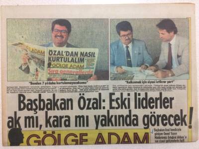 Gölge Adam Gazetesi 25 Ağustos 1986 - Gönül Yazar Nişanlısı İle Hasret Giderdi GZ51061 - 1