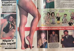 Gölge Adam Gazetesi Magazin Eki 28 Temmuz 1987 - Ajda Pekkan Sadeyi Tercih Ediyor - Muhtemelen Sabancı'nın Alt Kadrosu: Sibel Can, İbrahim Tatlıses GZ150396 - 2