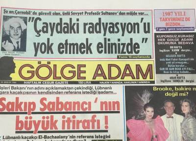 Gölge Adam Gazetesi 30 Aralık 1986-Sakıp Sabancının Büyük İtirafı GZ36602 - 1