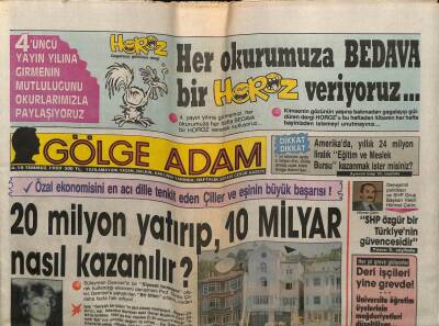 Gölge Adam Gazetesi 410 Temmuz 1989 - Devlet Parasıyla Milyarlık Düğün GZ58409 - 1