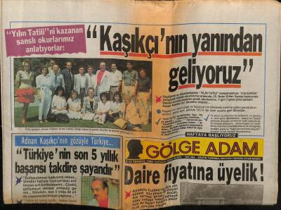 Gölge Adam Gazetesi 5-12 Temmuz 1988 - Ajda Pekkan Ali Bars Söylentileri Yalanladı, Müjde Ar Nikahsız Aşklarını Kutladılar GZ58463 - 1