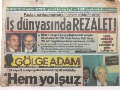 Gölge Adam Gazetesi 5 Mayıs 1987 - İş Dünyasında Rezalet GZ51070 - 1