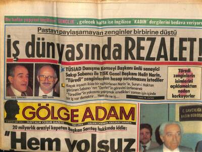 Gölge Adam Gazetesi 5 Mayıs 1987 - İş Dünyasında Rezalet GZ58479 - 1