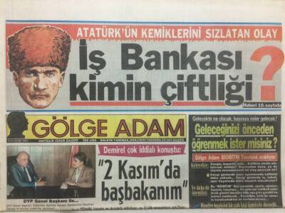 Gölge Adam Gazetesi 612 Ekim 1987 - İş Bankası Kimin Çiftliği? GZ51026 - 1