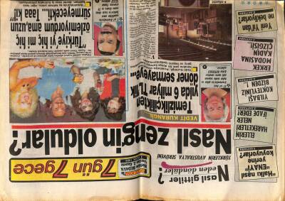 Gölge Adam Gazetesi 7 Gün 7 Gece Eki 1 Ocak 1988 - Hülya Koçyiğit, Türkan Şoray Ve Kadir İnanır Yeni Yıldan Ne Bekliyorlar? GZ58534 - 1