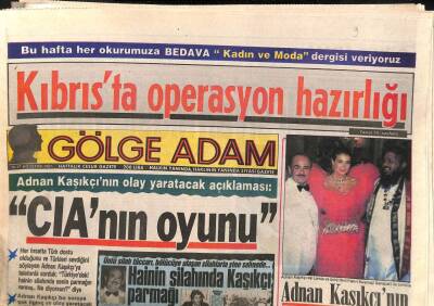 Gölge Adam Gazetesi 7 Gün 7 Gece Eki 10-17 Ağustos 1987 Ünlü Silah Tüccarı,Bölücüye Ulaşan Silahlarla Yine Sahnede...Hainin Silahında Kaşıkçı Parmağı GZ106663 - 1