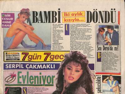 Gölge Adam Gazetesi 7 Gün 7 Gece Eki 11-18 Ekim 1988 - Arif Susam Yataklara Düştü GZ114972 - 1