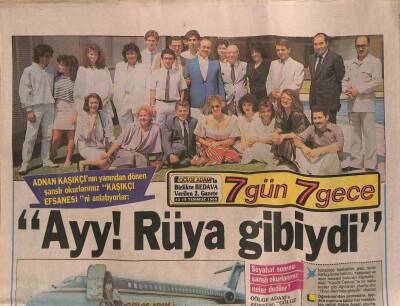 Gölge Adam Gazetesi 7 Gün 7 Gece Eki 12-19 Temmuz 1988 - TRTnin Parası Tatlı Geldi GZ115004 - 1