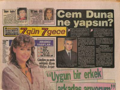 Gölge Adam Gazetesi 7 Gün 7 Gece Eki 13-20 Eylül 1988 - Gönlüm Şu Anda Sahipsiz Diyen Hülya Avşar Uygun Bir Erkek Arkadaş Arıyorum GZ114969 - 1