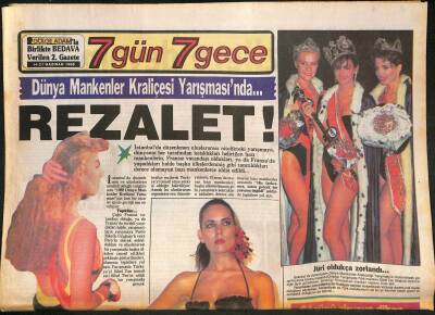 Gölge Adam Gazetesi 7 Gün 7 Gece Eki 14-21 Haziran 1988 - Plakçılar Çarşısı Yine Karıştı * İbrahim Tatlıses GZ127764 - 1