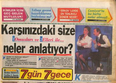 Gölge Adam Gazetesi 7 Gün 7 Gece Eki 15-22 Aralık 1987 - Müjdat Gezen Kabare Show da GZ113935 - 1