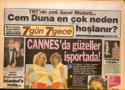 Gölge Adam Gazetesi 7 Gün 7 Gece Eki 15-24 Mayıs 1988 - Sanat Güneşi Zeki Müren İnzivaya Çekiliyor - Suna Yıldızoğlu Evlendi GZ127977 - 1