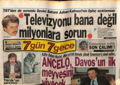 Gölge Adam Gazetesi 7 Gün 7 Gece Eki 16-23 Şubat 1988 - Türkan Şorayın Keyfi Yerine Geldi GZ58539 - 1
