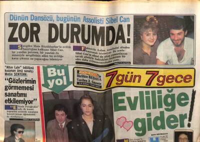 Gölge Adam Gazetesi 7 Gün 7 Gece Eki 2-9 Şubat 1988 - Hülya Avşar Ve Coşkun Sabahın Aşkı GZ58537 - 1