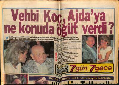 Gölge Adam Gazetesi 7 Gün 7 Gece Eki 2 Ağustos 1987 - Vehbi Koç Ajdaya Ne Konuda Öğüt Verdi GZ58554 - 1