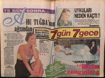 Gölge Adam Gazetesi 7 Gün 7 Gece Eki 24 Temmuz- 2 Ağustos 1988 - Ajda Pekkan Neden Kızardı? GZ58545 - 1