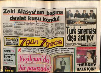 Gölge Adam Gazetesi 7 Gün 7 Gece Eki 26 Ocak-2 Şubat 1988 - Kemal Sunalın Başına Gelenler GZ58536 - 1