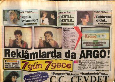 Gölge Adam Gazetesi 7 Gün 7 Gece Eki 29 Şubat 1988 - Minik Serçe Bıldırcın Oldu GZ58555 - 1