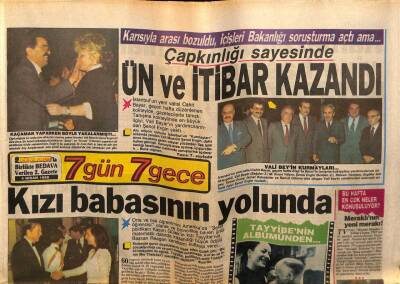 Gölge Adam Gazetesi 7 Gün 7 Gece Eki 4 Nisan 1988 - Bülent Ersoy İle Oya Aydoğan Arasındaki Kavganın İç Yüzü GZ58541 - 1