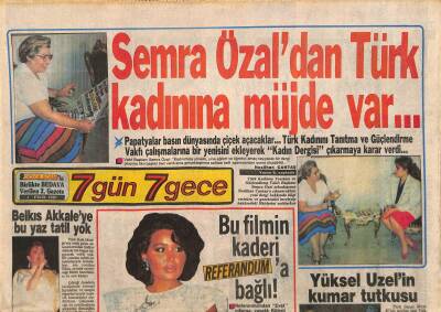 Gölge Adam Gazetesi 7 Gün 7 Gece Eki - Belkıs Akkaleye Bu Yaz Tatil Yok GZ115382 - 1
