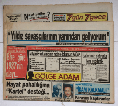 Gölge Adam Gazetesi 7 Gün 7 Gece Eki İle 1 Ocak 1988 - Anayasa Değişikliği Mayıs Ayında GZ7619 - 1